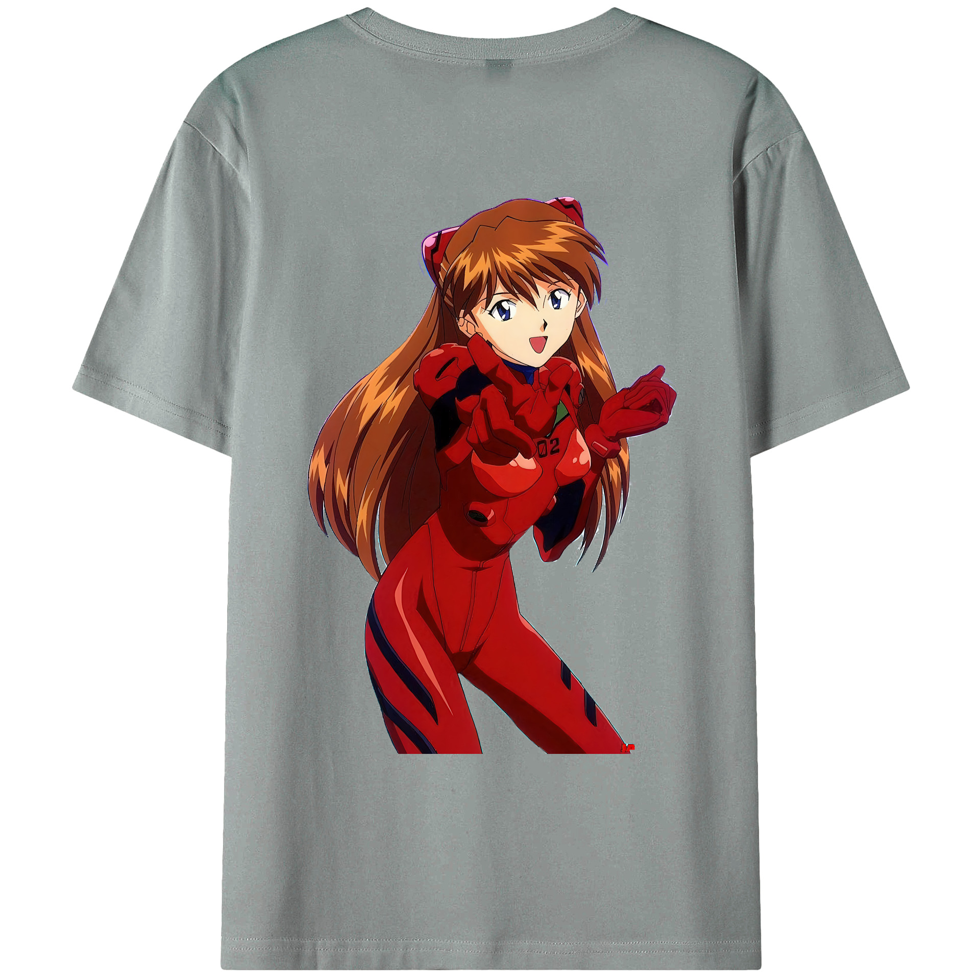 （画像用） EVA 新世紀エヴァンゲリオン 綿100％ メンズ半袖Tシャツ（バックプリント） 通気性